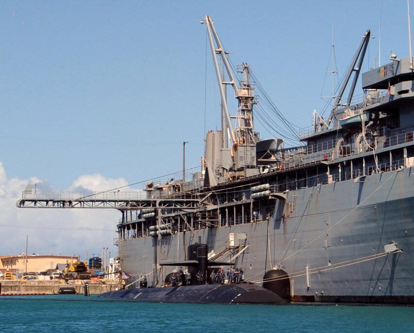 Alongside USS Frank Cable November 2011